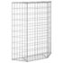 vidaXL Trapezium Gabion Raised Bed Galvanised Steel 100x20x100 cm - Image 5
