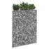 vidaXL Trapezium Gabion Raised Bed Galvanised Steel 100x20x100 cm