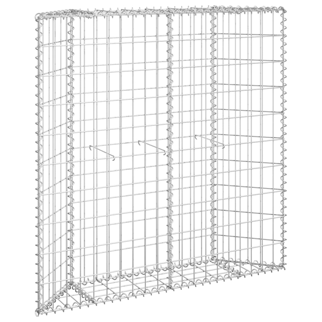 8719883734811_a_en_hd_1 vidaXL Trapezium Gabion Raised Bed Galvanised Steel 100x20x100 cm - Image 2