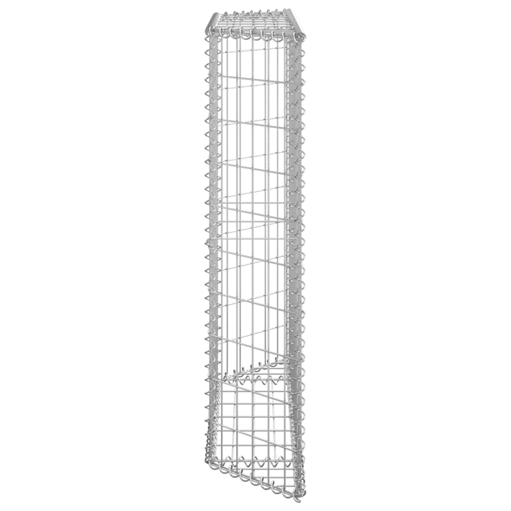 8719883734811_g_en_hd_2 vidaXL Trapezium Gabion Raised Bed Galvanised Steel 100x20x100 cm - Image 4