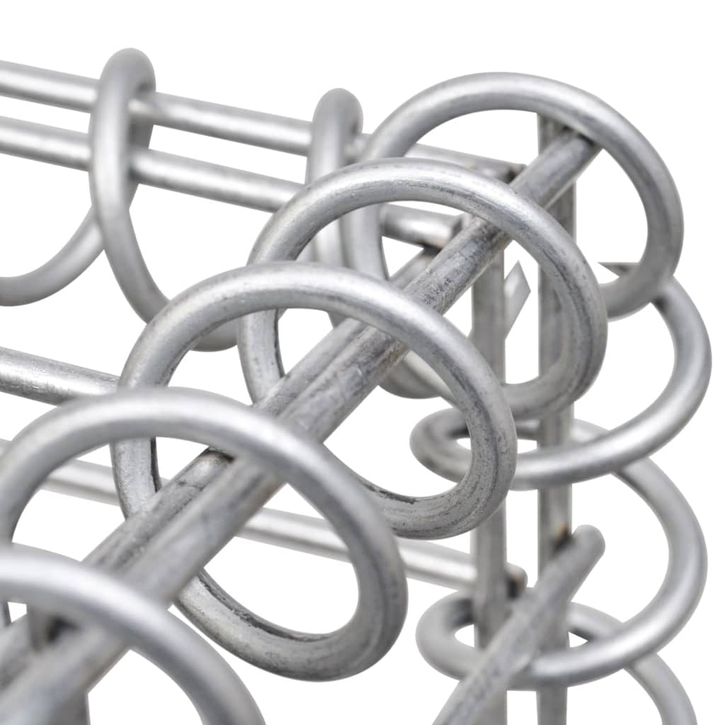 8719883734811_g_en_hd_4 vidaXL Trapezium Gabion Raised Bed Galvanised Steel 100x20x100 cm - Image 6