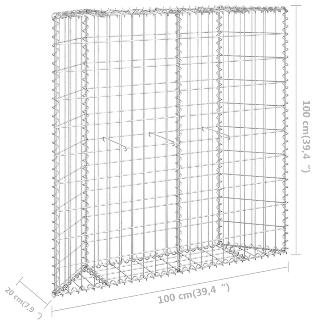 8719883734811_g_en_hd_5 vidaXL Trapezium Gabion Raised Bed Galvanised Steel 100x20x100 cm - Image 7