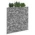 vidaXL Trapezium Gabion Raised Bed Galvanised Steel 100x20x100 cm