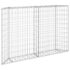 vidaXL Trapezium Gabion Raised Bed Galvanised Steel 150x20x100 cm - Image 2