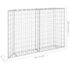 vidaXL Trapezium Gabion Raised Bed Galvanised Steel 150x20x100 cm - Image 7