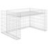 vidaXL Lawn Mower Garage with Raised Bed 110x80x60 cm Steel Wire - Image 2