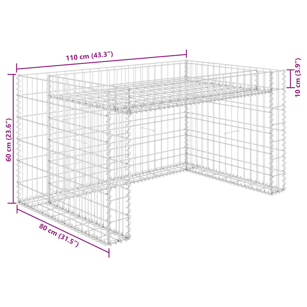 8719883734835_g_en_hd_4 vidaXL Lawn Mower Garage with Raised Bed 110x80x60 cm Steel Wire - Image 6