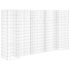 vidaXL H-Shaped Gabion Planter Steel Wire 260x40x150 cm - Image 2