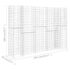 vidaXL H-Shaped Gabion Planter Steel Wire 260x40x200 cm - Image 6