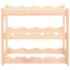 vidaXL Wine Rack for 12 Bottles Solid Wood Pine - Image 2