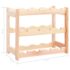 vidaXL Wine Rack for 12 Bottles Solid Wood Pine - Image 6