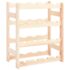 vidaXL Wine Rack for 16 Bottles Solid Wood Pine
