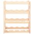 vidaXL Wine Rack for 16 Bottles Solid Wood Pine - Image 2