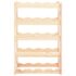 vidaXL Wine Rack for 20 Bottles Solid Wood Pine - Image 2