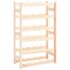 vidaXL Wine Rack for 30 Bottles Solid Wood Pine