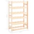 vidaXL Wine Rack for 30 Bottles Solid Wood Pine - Image 6
