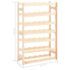 vidaXL Wine Rack for 42 Bottles Solid Wood Pine - Image 6