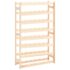 vidaXL Wine Rack for 56 Bottles Solid Wood Pine