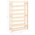 vidaXL Wine Rack for 56 Bottles Solid Wood Pine - Image 6