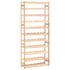 vidaXL Wine Rack for 77 Bottles Solid Wood Pine - Image 2