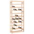 vidaXL Wine Rack for 77 Bottles Solid Wood Pine