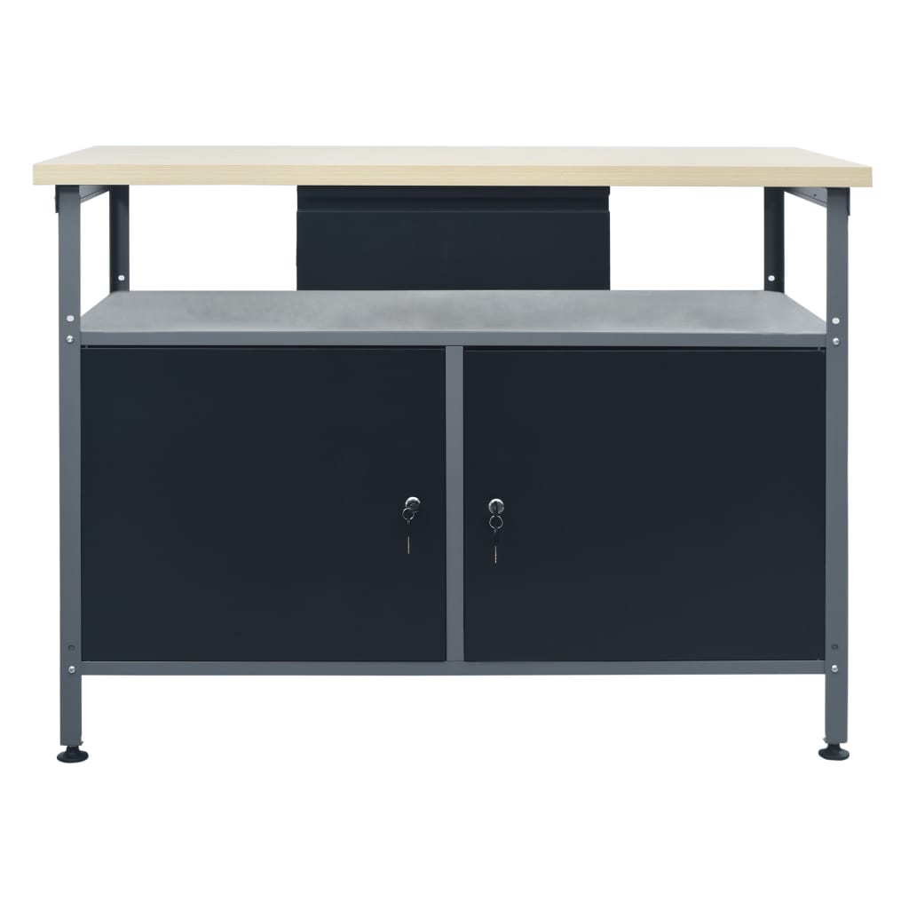 8719883735757_g_en_hd_1 vidaXL Workbench Black 120x60x85 cm Steel - Image 2