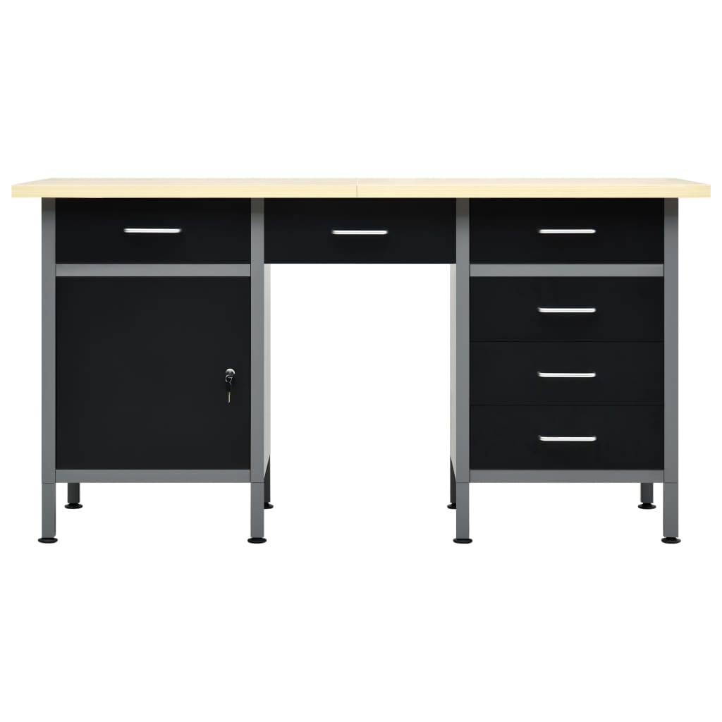 8719883735771_g_en_hd_2 vidaXL Workbench Black 160x60x85 cm Steel - Image 4