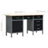 vidaXL Workbench Black 160x60x85 cm Steel - Image 10