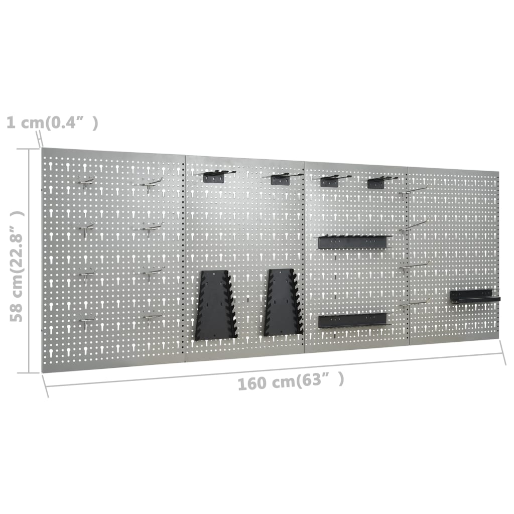 8719883735825_g_en_hd_9 vidaXL Wall-mounted Peg Boards 4 pcs 40x58 cm Steel - Image 10
