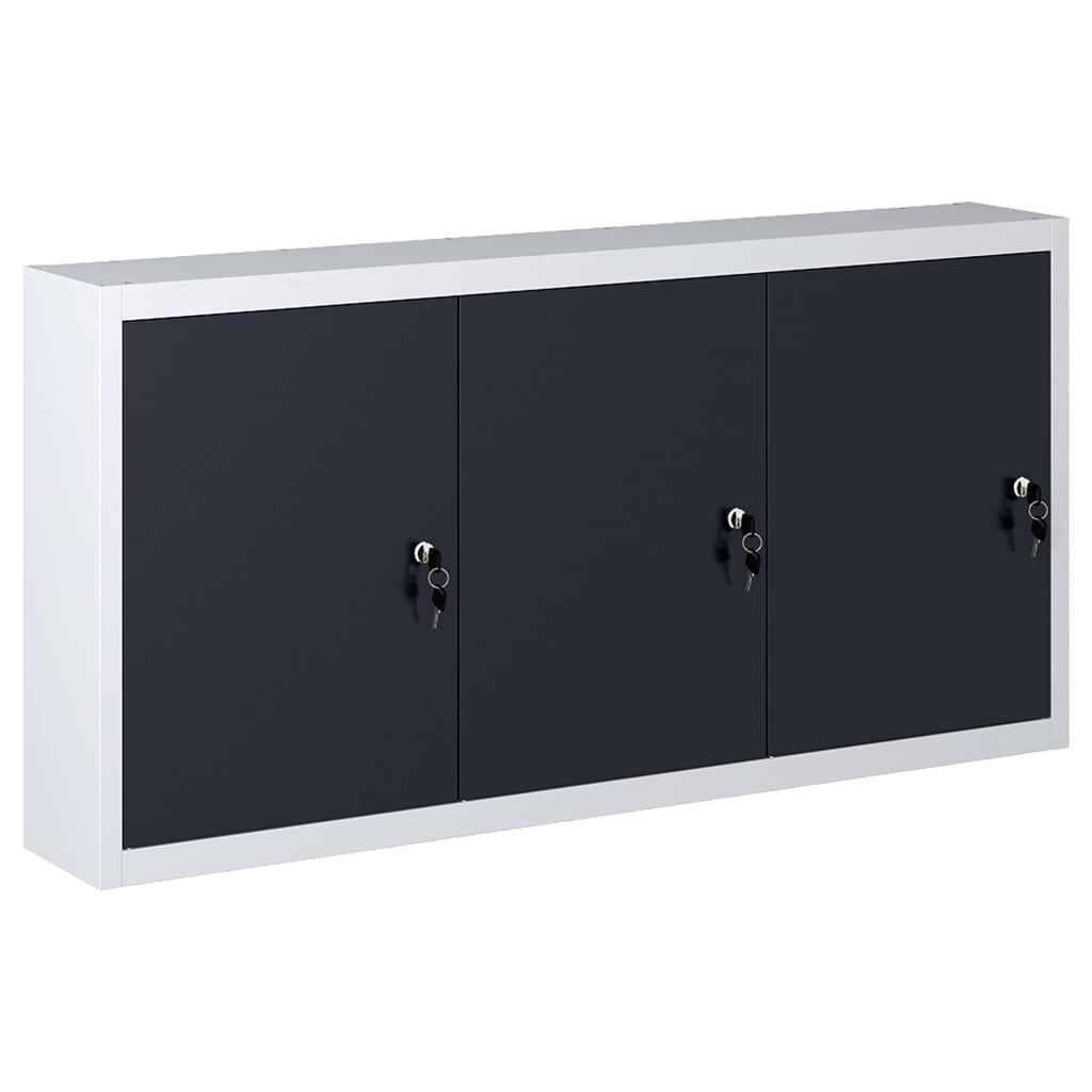 8719883735832_a_en_hd_1 vidaXL Wall Mounted Tool Cabinet Industrial Style Metal Grey and Black - Image 1
