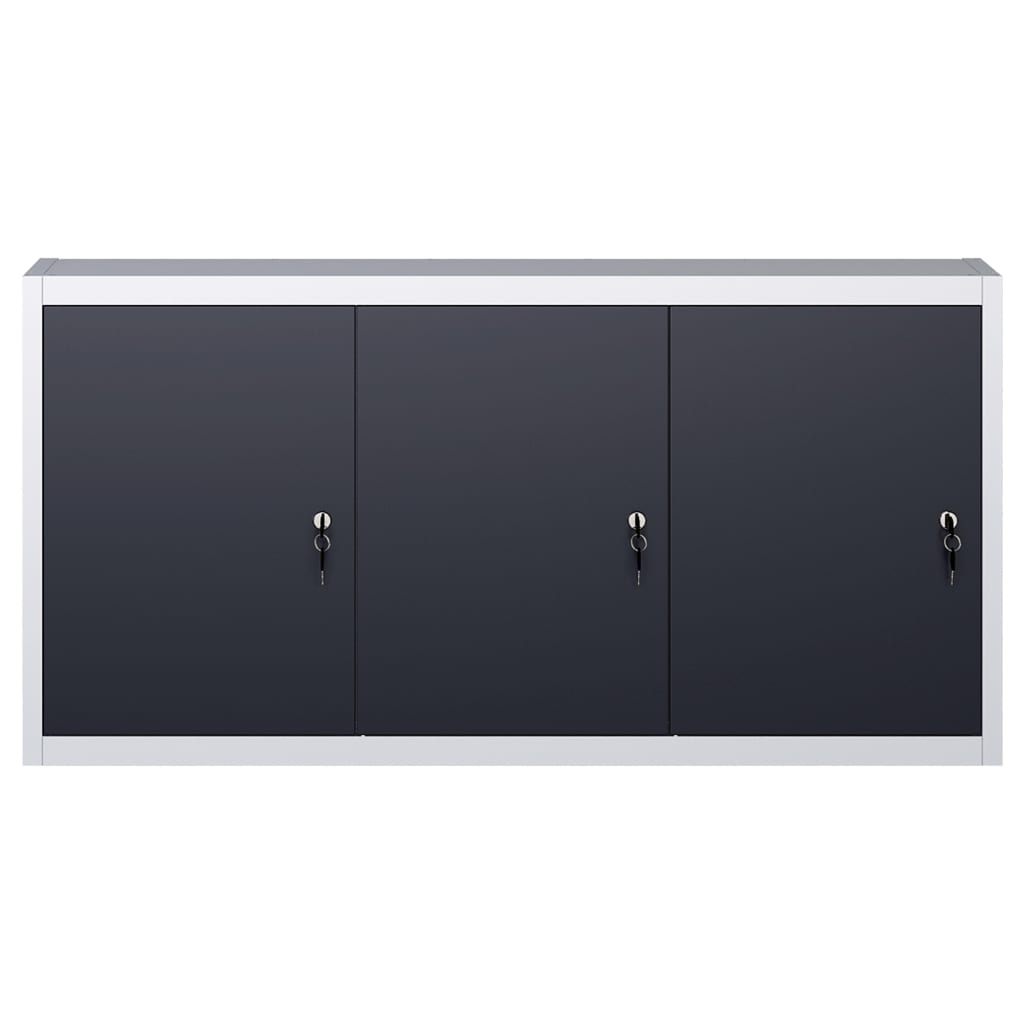 8719883735832_g_en_hd_1 vidaXL Wall Mounted Tool Cabinet Industrial Style Metal Grey and Black - Image 2