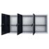vidaXL Wall Mounted Tool Cabinet Industrial Style Metal Grey and Black - Image 4