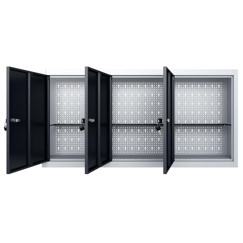 8719883735832_g_en_hd_2 vidaXL Wall Mounted Tool Cabinet Industrial Style Metal Grey and Black - Image 4