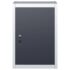 vidaXL Wall Mounted Tool Cabinet Industrial Style Metal Grey and Black - Image 2