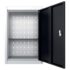 vidaXL Wall Mounted Tool Cabinet Industrial Style Metal Grey and Black - Image 3