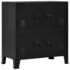 vidaXL Industrial Storage Chest Black 75x40x80 cm Steel - Image 2