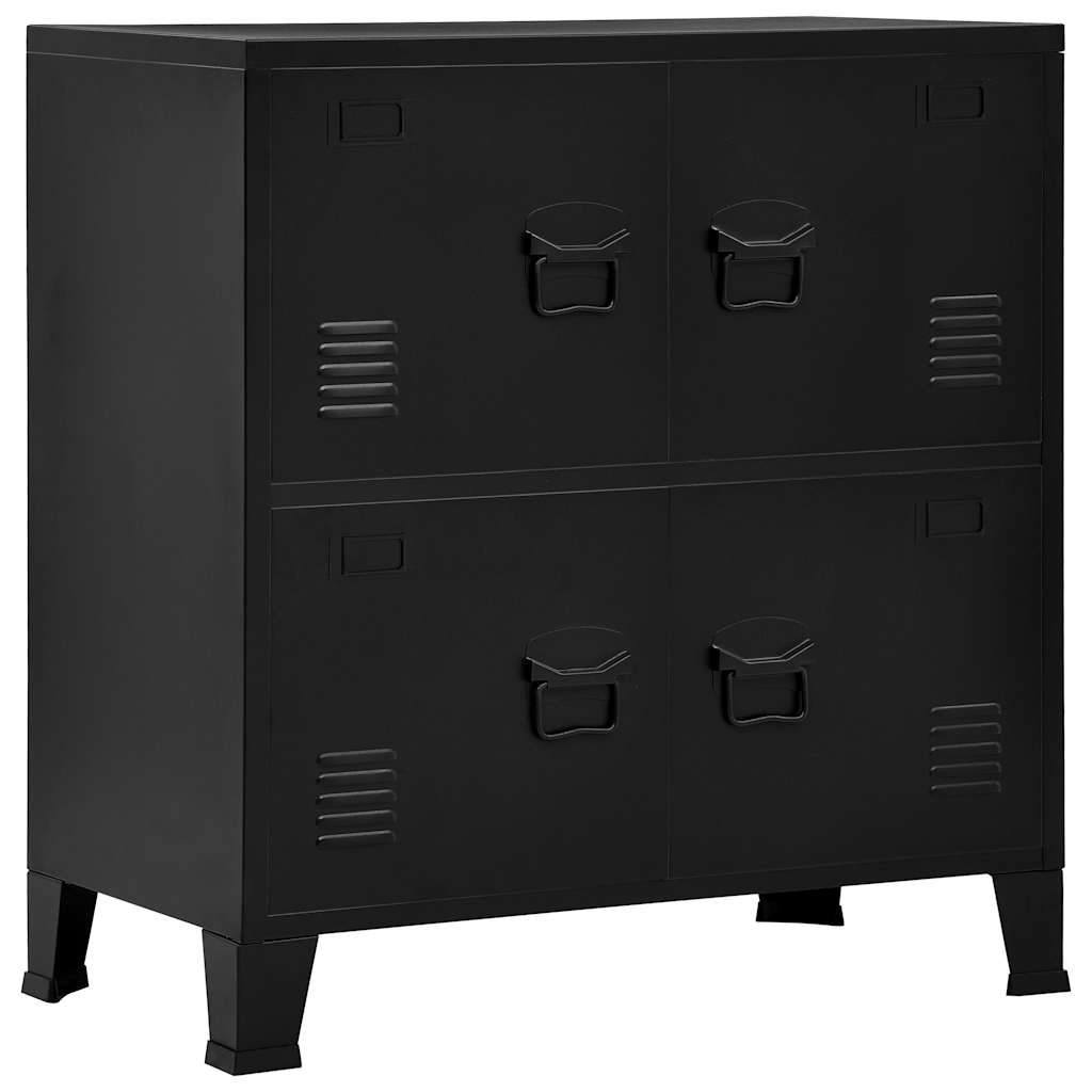 8719883735887_a_en_hd_1 vidaXL Industrial Storage Chest Black 75x40x80 cm Steel - Image 2