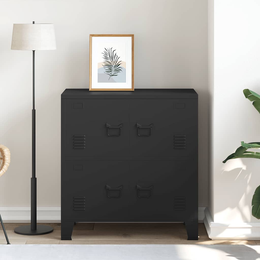 8719883735887_g_en_hd_1 vidaXL Industrial Storage Chest Black 75x40x80 cm Steel - Image 4