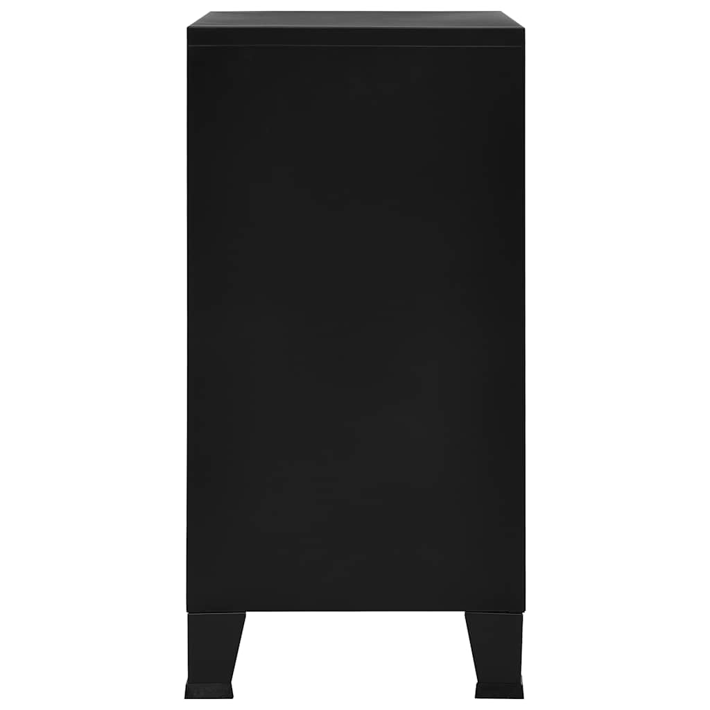 8719883735887_g_en_hd_5 vidaXL Industrial Storage Chest Black 75x40x80 cm Steel - Image 8