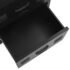 vidaXL Desk with Drawers Industrial Black 120x55x75 cm Steel - Image 7