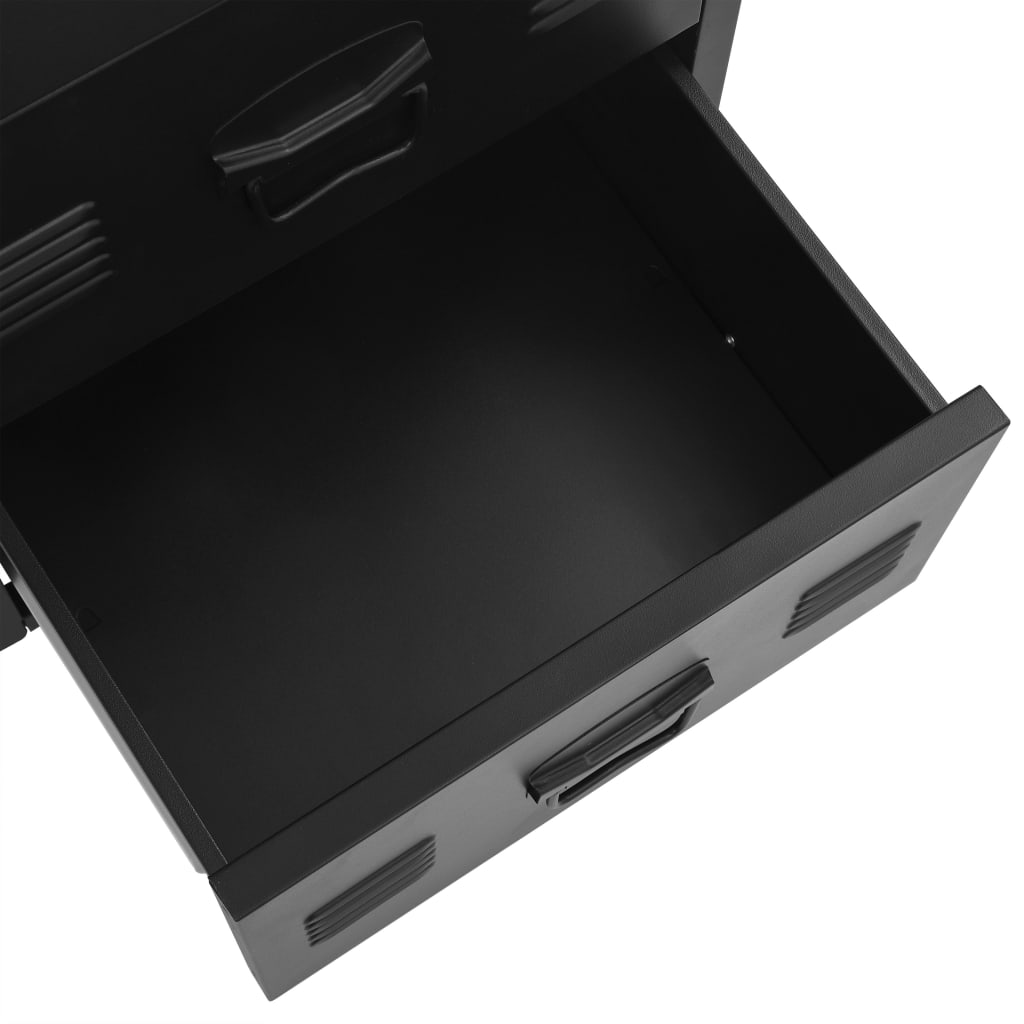 8719883735917_g_en_hd_5 vidaXL Desk with Drawers Industrial Black 120x55x75 cm Steel - Image 7