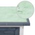 vidaXL Outdoor Rabbit Hutch 1 Layer Grey Wood - Image 6