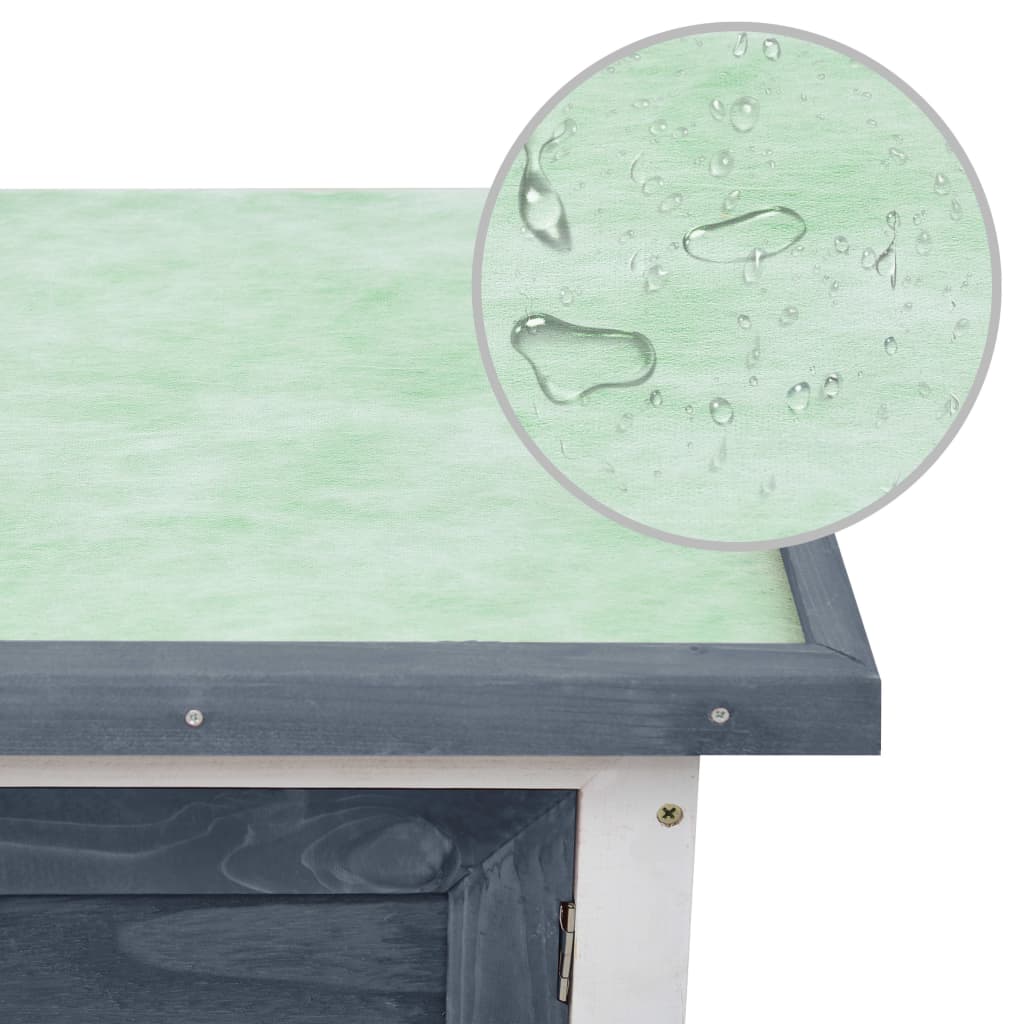 8719883737515_g_en_hd_5 vidaXL Outdoor Rabbit Hutch 1 Layer Grey Wood - Image 6