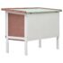 vidaXL Outdoor Rabbit Hutch 1 Layer Brown Wood - Image 5
