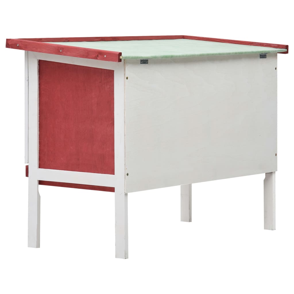8719883737539_g_en_hd_4 vidaXL Outdoor Rabbit Hutch 1 Layer Red Wood - Image 5