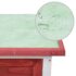 vidaXL Outdoor Rabbit Hutch 1 Layer Red Wood - Image 6
