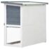 vidaXL Outdoor Rabbit Hutch 1 Door Grey Wood - Image 4