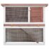 vidaXL Outdoor Rabbit Hutch 1 Door Brown Wood - Image 3