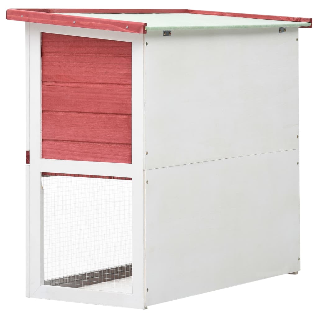 8719883737560_g_en_hd_4 vidaXL Outdoor Rabbit Hutch 1 Door Red Wood - Image 5