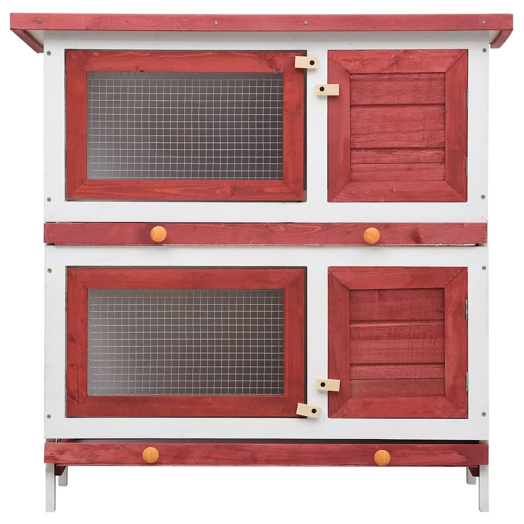 8719883737591_g_en_hd_2 vidaXL Outdoor Rabbit Hutch 4 Doors Red Wood - Image 4